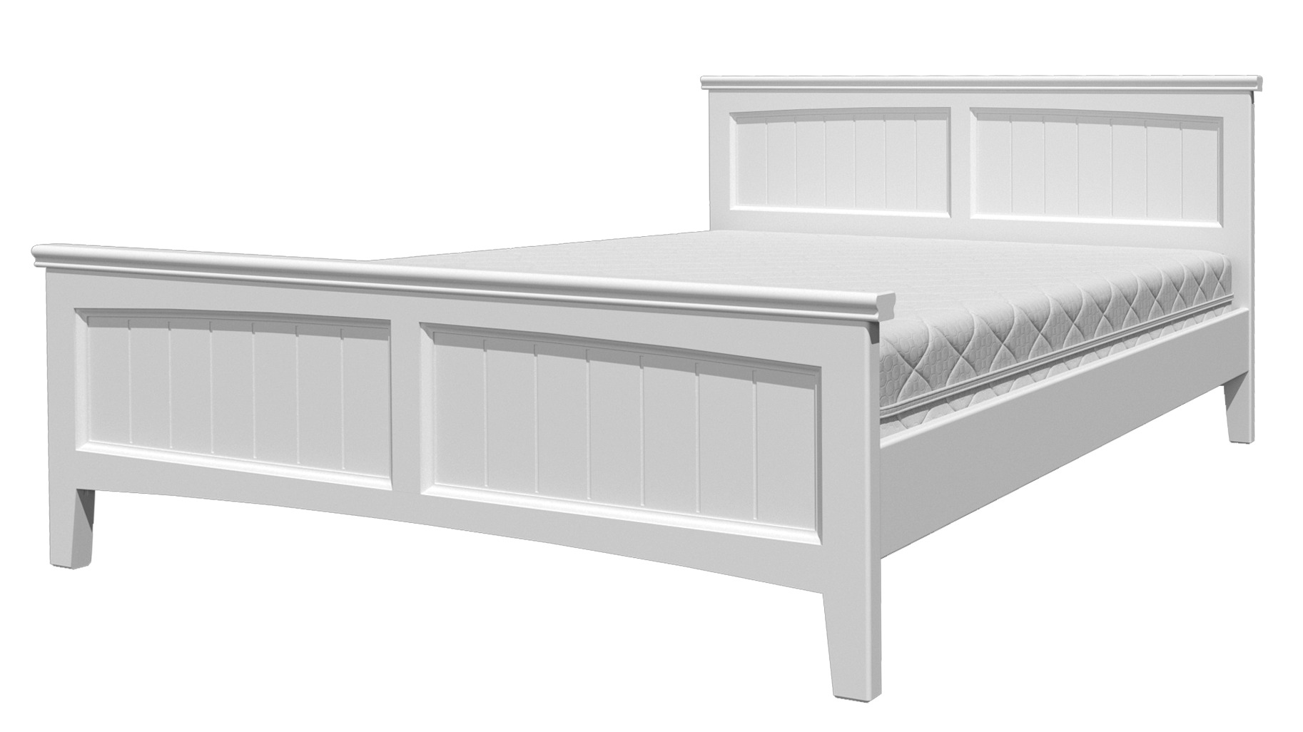 Кровать Грация-4 Белый Античный 1400x2000