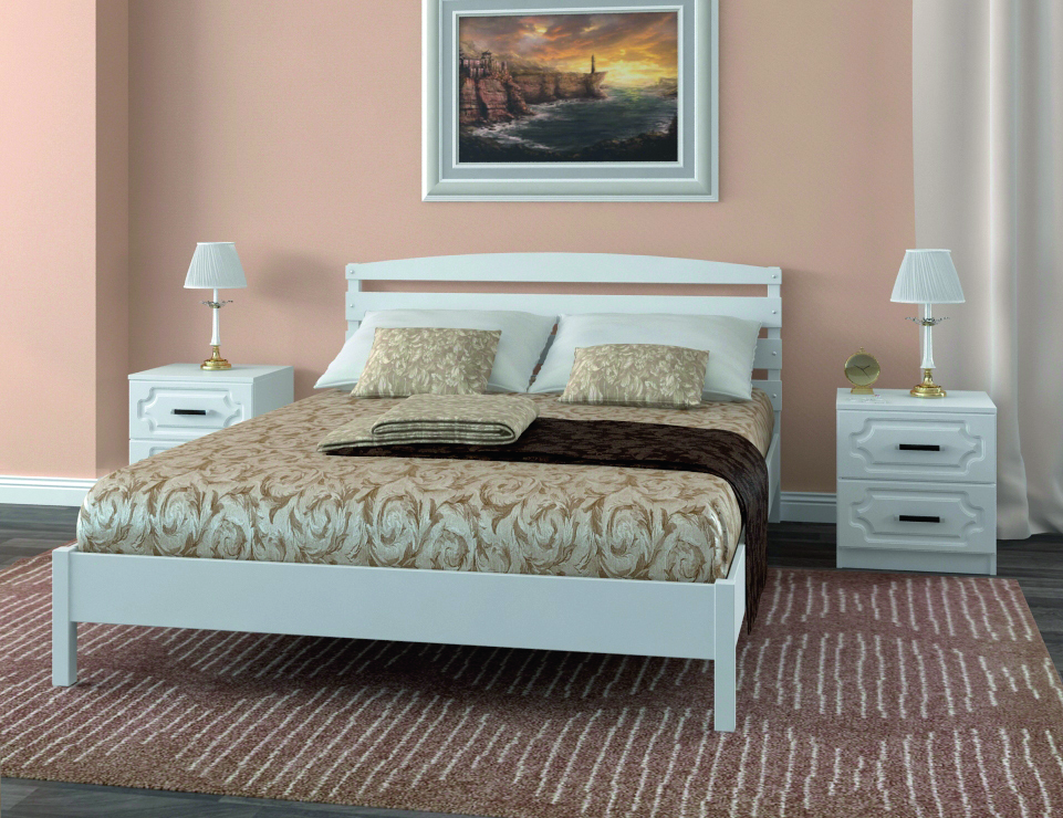 Кровать Камелия-1 Белый Античный 1200x2000